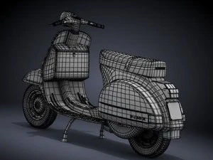 modern vespa collection 3D Model