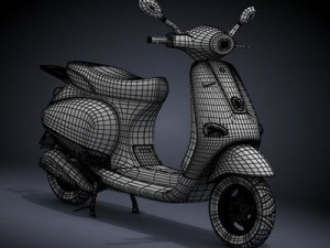 modern vespa collection Modèle 3D