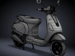 modern vespa collection 3D Model