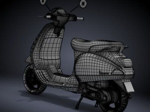 modern vespa collection Modèle 3D