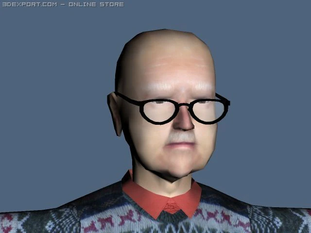 old man 3D Model .c4d .max .obj .3ds .fbx .stl .blend