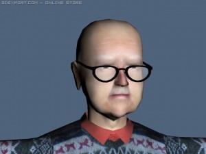 old man Modello 3D