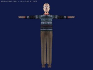 old man 3D Model