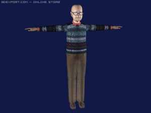 old man 3D Model