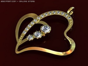 jewelry pendant Model 3D