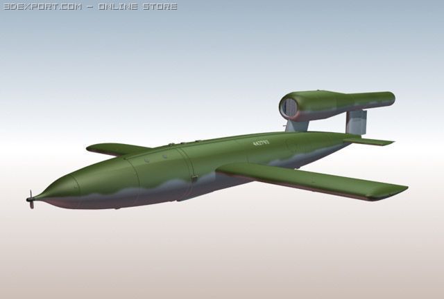 v1 buzz bomb Modelo 3D .c4d .max .obj .3ds .fbx .stl .blend 
