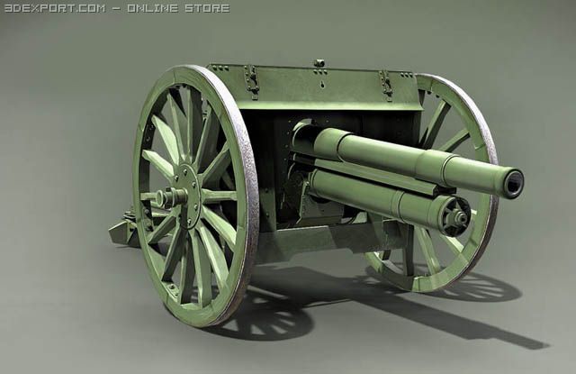 putilov 762mm field Modelo 3D .c4d .max .obj .3ds .fbx .stl .blend 