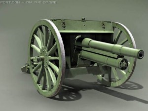 putilov 762mm field 3D Model