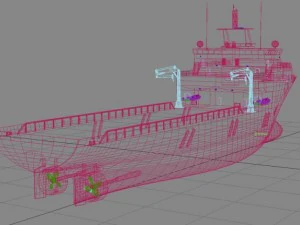 offshore support vessels 3D Model