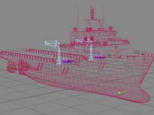 offshore support vessels Modello 3D