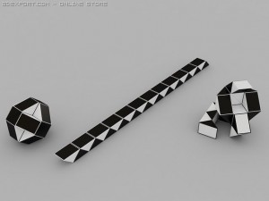rubik snake 3D 모델