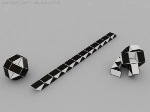 rubik snake 3D Model