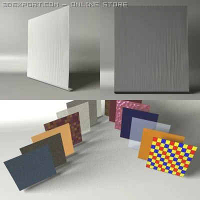 Zestaw zasłon o długości 5 m Model 3D .c4d .max .obj .3ds .fbx .stl .blend 