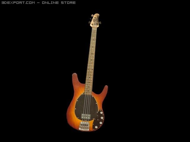 guitar Modello 3D .c4d .max .obj .3ds .fbx .stl .blend 