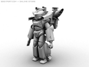 power jump suit 3D Model