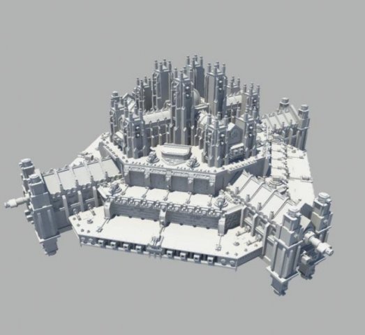 ramilies star fort 3Dモデル .c4d .max .obj .3ds .fbx .stl .blend