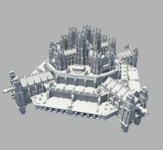 ramilies star fort 3D Model .c4d .max .obj .3ds .fbx .stl .blend 