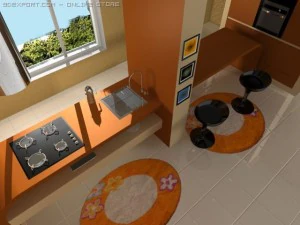 cozinha Modelo 3D