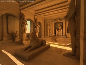 egypt temple Modèle 3D