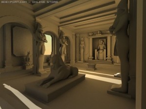 egypt temple Modèle 3D