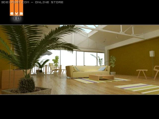 portico 3D Model .c4d .max .obj .3ds .fbx .stl .blend 