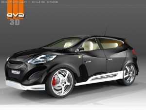 hyundai onic concept car 2010 3D-Modell