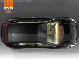 hyundai onic concept car 2010 Modelo 3D