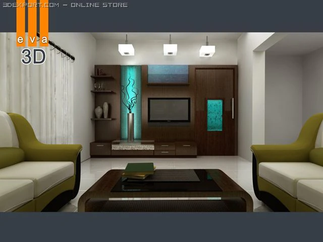 lobby 3D Model .c4d .max .obj .3ds .fbx .stl .blend 