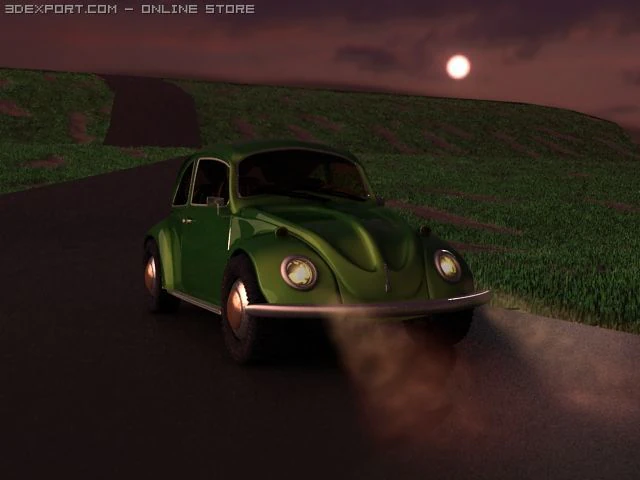 beetle 3D Model .c4d .max .obj .3ds .fbx .stl .blend