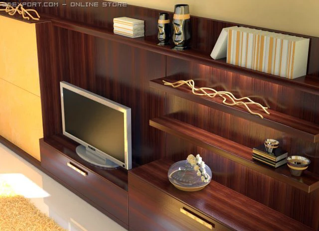 stand for tv 3D Model .c4d .max .obj .3ds .fbx .stl .blend 