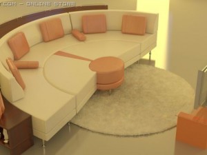 round sofa 3D Model