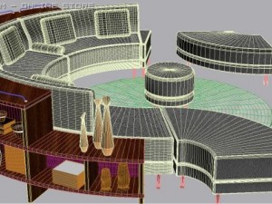 round sofa 3D Model