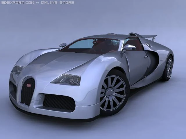 bugati veyron 3D Model .c4d .max .obj .3ds .fbx .stl .blend 