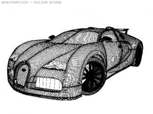 bugati veyron Model 3D