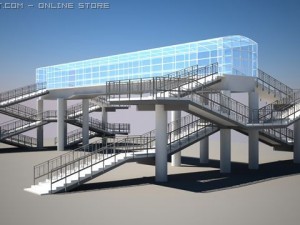 bridge for pedestrians Modelo 3D