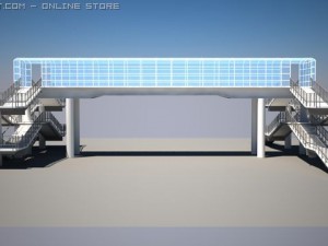 bridge for pedestrians 3D Модель