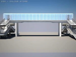 bridge for pedestrians 3D Model