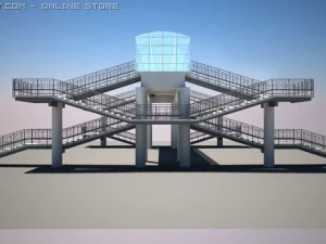 bridge for pedestrians 3D Model