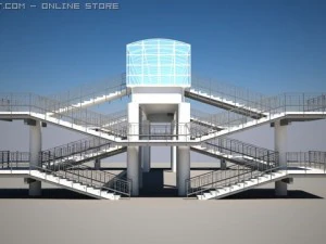 bridge for pedestrians 3D Model