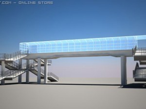 bridge for pedestrians 3D Модель