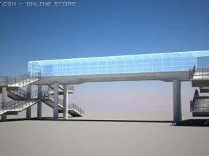 bridge for pedestrians 3D Model
