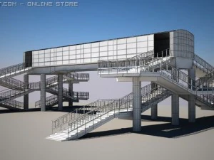 bridge for pedestrians 3D Model