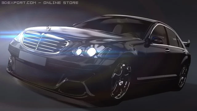 mercedes sclass boby kit 3D Model .c4d .max .obj .3ds .fbx .stl .blend