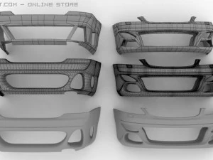 mercedes sclass boby kit 3D Model