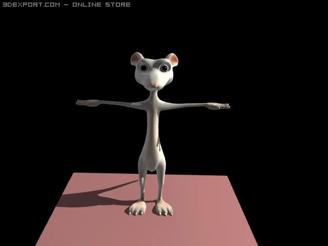 rat 3D Model .c4d .max .obj .3ds .fbx .stl .blend 