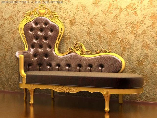 antique08006sofa 3D Model .c4d .max .obj .3ds .fbx .stl .blend 