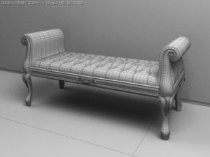 antique08008chair 3D Model
