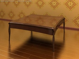 antique08013table 3D-Modell