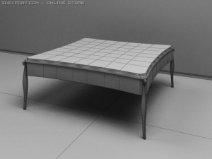 antique08013table 3Dモデル