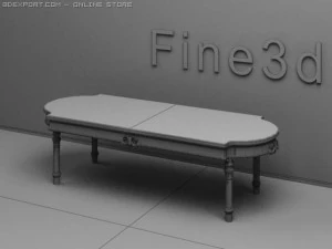 antique08003table 3D Model